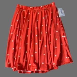 NWT Lularoe Madison skirt polka dot Sz XL